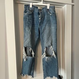 Free people cropped jeans